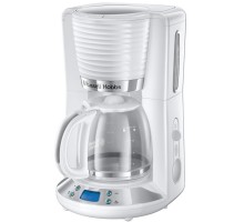 Кофеварка Russell Hobbs  капельная Inspire 1,25л, молотый, 10 чашек, таймер включения, белый