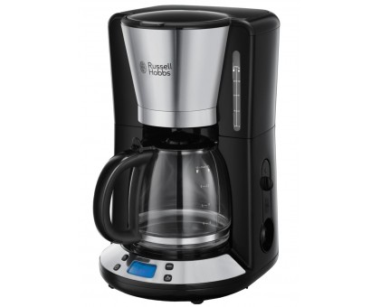 Кофеварка Russell Hobbs капельная Victoty 1.25л, молотый, черно-серебристый