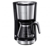 Кавоварка Russell Hobbs крапельна Compact Home, 0.74л, мелена, чорно-сріблястий