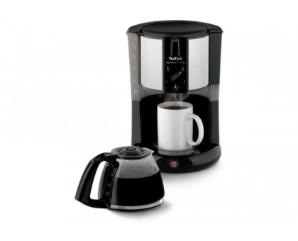 Кофеварка Tefal капельная Subito Mug 1.25л, молотый, черно-серебристый Кофеварка Tefal капельная Subito Mug 1.25л, молотый, черно-серебристый