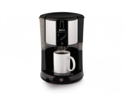 Кофеварка Tefal капельная Subito Mug 1.25л, молотый, черно-серебристый Кофеварка Tefal капельная Subito Mug 1.25л, молотый, черно-серебристый