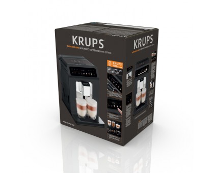 Кавомашина Krups Evidence One 2.3л, зерно, автомат.капучинатор, ОLED диспл, аторец. - 17, свій рецепт, графіт