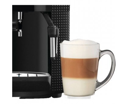 Кавомашина Krups Arabica 1.7л, зерно, ручний капучинатор, LED - дисплей, авторецептів - 3, свій рецепт, чорний