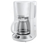 Кофеварка Russell Hobbs капельная Honeycomb 1.25л, молотый, белый