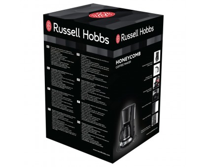Кофеварка Russell Hobbs капельная Honeycomb 1.25л, молотый, черный
