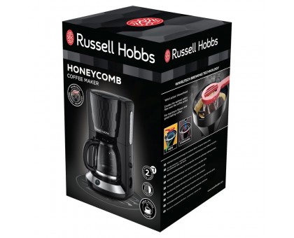 Кофеварка Russell Hobbs капельная Honeycomb 1.25л, молотый, черный