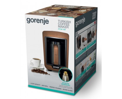 Кавоварка Gorenje крапельна, 0.27л, мелена, 2чашки, коричневий Кавоварка Gorenje крапельна, 0.27л, мелена, 2чашки, коричневий