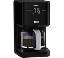 Кофеварка Tefal капельная Smart&light 1.25л, молотый, LED-дисплей, черный