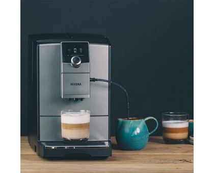 Кофемашина NIVONA CafeRomatica 2.2л, зерно + молоко, автомат.капучинатор, аторецептов - 7, серый