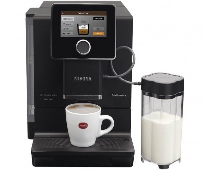 Кофемашина NIVONA CafeRomatica 2.2л, зерно + молоко, автомат.капучинатор, аторецептов - 9, черный