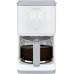 Кофеварка Tefal капельная Sense 1.25л, молотый, LED-дисплей, сенсорное управл., белый