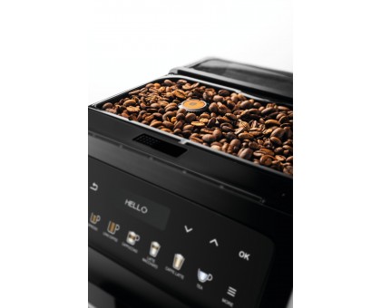 Кофемашина Krups Evidence Plus Titanium 2.3л, зерно, автомат.капучинатор, OLED диспл, аторец. - 19, черный Кофемашина Krups Evidence Plus Titanium 2.3л, зерно, автомат.капучинатор, OLED диспл, аторец. - 19, черный