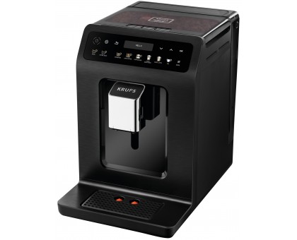 Кофемашина Krups Evidence Plus Titanium 2.3л, зерно, автомат.капучинатор, OLED диспл, аторец. - 19, черный Кофемашина Krups Evidence Plus Titanium 2.3л, зерно, автомат.капучинатор, OLED диспл, аторец. - 19, черный