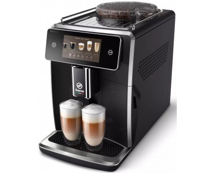 Кофемашина Saeco Xelsis Deluxe 1.7л, зерно + молоко, автомат.капучинатор, авторецептов - 22, черный