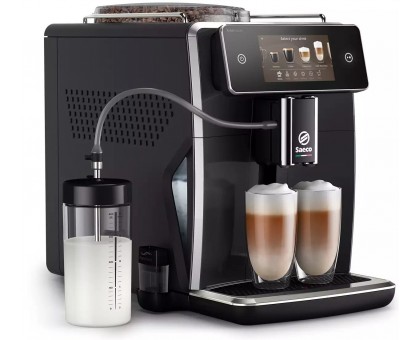 Кофемашина Saeco Xelsis Deluxe 1.7л, зерно + молоко, автомат.капучинатор, авторецептов - 22, черный