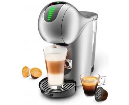 Кофеварка Krups капсульная Dolce Gusto Genio S Touch 0.8л, капсулы, сенсорное управление, серебристый Кофеварка Krups капсульная Dolce Gusto Genio S Touch 0.8л, капсулы, сенсорное управление, серебристый