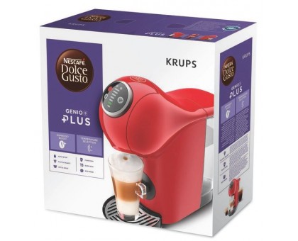 Кофеварка Krups капсульная Dolce Gusto Genio S Plus 0.8л, капсулы, сенсорное управление, красный Кофеварка Krups капсульная Dolce Gusto Genio S Plus 0.8л, капсулы, сенсорное управление, красный