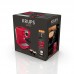 Кофеварка Krups рожковая Opio 1.5л, молотый, ручной капучинатор, подогрев чашек, красный