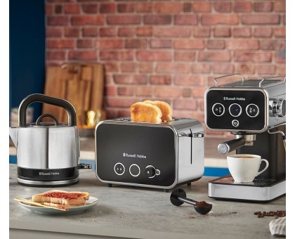 Кофеварка Russell Hobbs рожковая Distinctions 1.1л, молотый + чалды, черно-серебристый Кофеварка Russell Hobbs рожковая Distinctions 1.1л, молотый + чалды, черно-серебристый