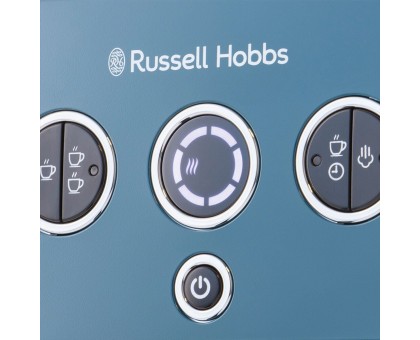Кофеварка Russell Hobbs рожковая Distinctions Ocean 1.1л, молотый + чалды, сине-серебристый Кофеварка Russell Hobbs рожковая Distinctions Ocean 1.1л, молотый + чалды, сине-серебристый