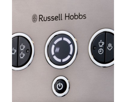 Кофеварка Russell Hobbs рожковая Distinctions Titanium 1.1л, молотый + чалды, серебристый Кофеварка Russell Hobbs рожковая Distinctions Titanium 1.1л, молотый + чалды, серебристый