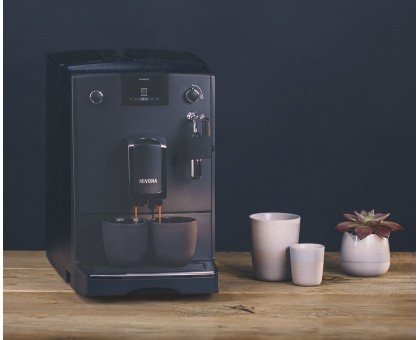 Кофемашина Nivona CafeRomatica 2.2л, зерно + молоко, авторецептов - 5, черный