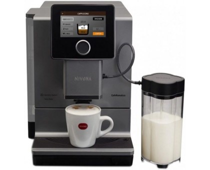 Кавомашина Nivona CafeRomatica 2.2л, зерно + мелена, автомат.капучинатор, авторецептів - 9, чорно - срібний Кавомашина Nivona CafeRomatica 2.2л, зерно + мелена, автомат.капучинатор, авторецептів - 9, чорно - срібний