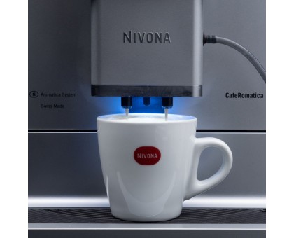 Кавомашина Nivona CafeRomatica 2.2л, зерно + мелена, автомат.капучинатор, авторецептів - 9, чорно - срібний Кавомашина Nivona CafeRomatica 2.2л, зерно + мелена, автомат.капучинатор, авторецептів - 9, чорно - срібний