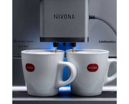 Кавомашина Nivona CafeRomatica 2.2л, зерно + мелена, автомат.капучинатор, авторецептів - 9, чорно - срібний Кавомашина Nivona CafeRomatica 2.2л, зерно + мелена, автомат.капучинатор, авторецептів - 9, чорно - срібний