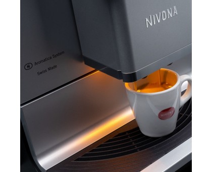 Кавомашина Nivona CafeRomatica 2.2л, зерно + мелена, автомат.капучинатор, авторецептів - 9, чорно - срібний Кавомашина Nivona CafeRomatica 2.2л, зерно + мелена, автомат.капучинатор, авторецептів - 9, чорно - срібний