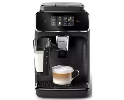 Кофемашина Philips Series 2300 1.8л, зерно + молоко, автомат.капучинатор, сенсорное управл., черный