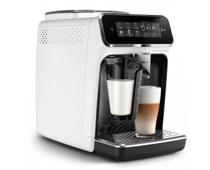 Кофемашина Philips Series 3300 1.8л, зерно + молоко, автомат.капучинатор, дисплей, авторецептов - 6, белый