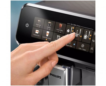 Кофемашина Philips Series 3300 1.8л, зерно + молоко, автомат.капучинатор, дисплей, авторецептов - 6, белый