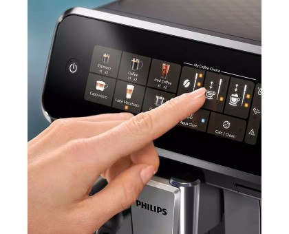 Кофемашина Philips Series 3300 1.8л, зерно + молоко, автомат.капучинатор, дисплей, авторецептов - 6, черный