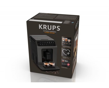 Кавомашина Krups Evidence Classic, 2.3л, зерно, автомат.капуч, дисплей, авторецептів -8, сенсор.керування, чорний