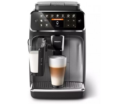 Кавомашина Philips Series 4300 LatteGo, 1.9л, зерно+мелена, автомат.капуч, дисплей, авторецептів -8, чорний Кавомашина Philips Series 4300 LatteGo, 1.9л, зерно+мелена, автомат.капуч, дисплей, авторецептів -8, чорний