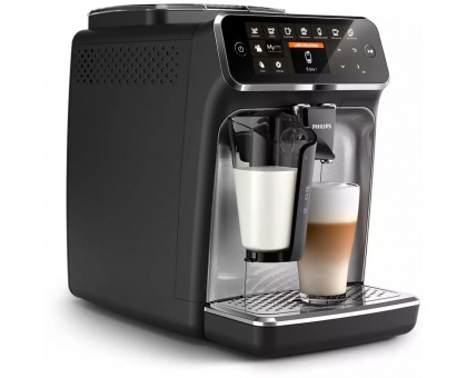 Кавомашина Philips Series 4300 LatteGo, 1.9л, зерно+мелена, автомат.капуч, дисплей, авторецептів -8, чорний Кавомашина Philips Series 4300 LatteGo, 1.9л, зерно+мелена, автомат.капуч, дисплей, авторецептів -8, чорний