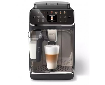 Кофемашина Philips Series 4400 LatteGo, 1.8л, зерно+мол., автомат.капуч, дисплей, авторецептов -12, черный