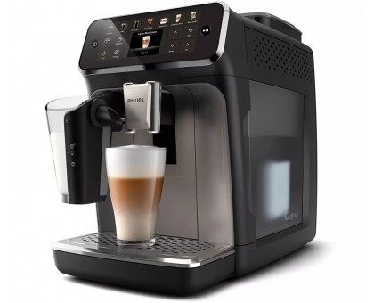 Кофемашина Philips Series 4400 LatteGo, 1.8л, зерно+мол., автомат.капуч, дисплей, авторецептов -12, черный