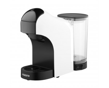 Кавоварка Ardesto капсульна, 0.8л, капсули Nespresso, Nescafe Dolce Gusto, мелена кава, сенсорне керування, білий Кавоварка Ardesto капсульна, 0.8л, капсули Nespresso, Nescafe Dolce Gusto, мелена кава, сенсорне керування, білий