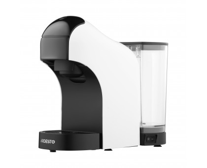 Кавоварка Ardesto капсульна, 0.8л, капсули Nespresso, Nescafe Dolce Gusto, мелена кава, сенсорне керування, білий Кавоварка Ardesto капсульна, 0.8л, капсули Nespresso, Nescafe Dolce Gusto, мелена кава, сенсорне керування, білий
