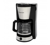 Кофеварка Russell Hobbs  капельная  Heaton, 1.25л, молотый, черно-серебристый