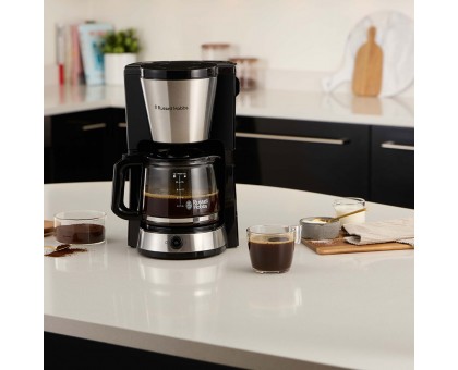 Кавоварка Russell Hobbs Heaton, 1.25л, мелена, чорно-срібний
