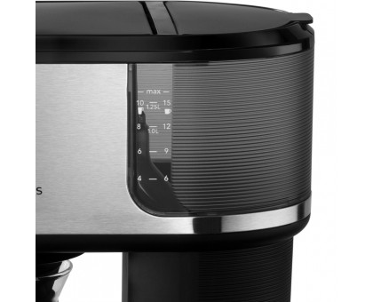 Кавоварка Russell Hobbs  Attentiv, 1.25л, мелена, чорно-срібний