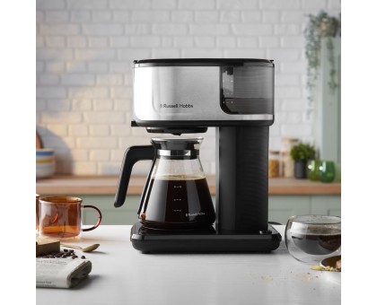 Кавоварка Russell Hobbs  Attentiv, 1.25л, мелена, чорно-срібний