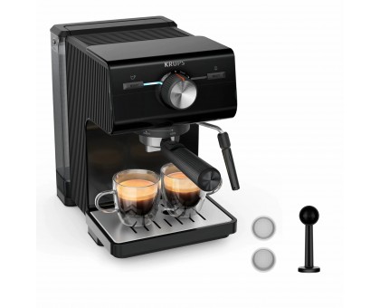 Кофеварка Krups рожковая Authentic C50 2л, молотый, 15 бар, черный