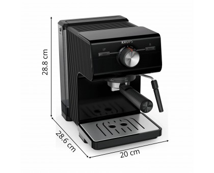 Кофеварка Krups рожковая Authentic C50 2л, молотый, 15 бар, черный