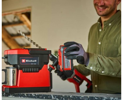 Кофемашина аккумуляторная Einhell TE-CF 18 Li-Solo PXC 18В 240мл 80°С 1.2кг без АКБ и ЗП