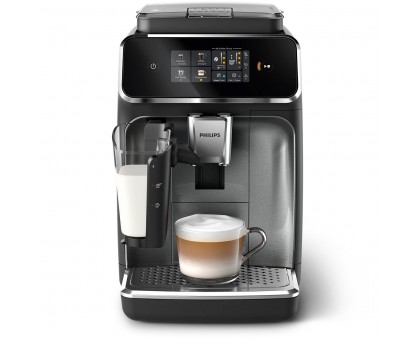 Кофемашина Philips Series 2300 LatteGo, 1.8л, зерно+мол., автомат.капуч, дисплей, авторецептов -4, черный