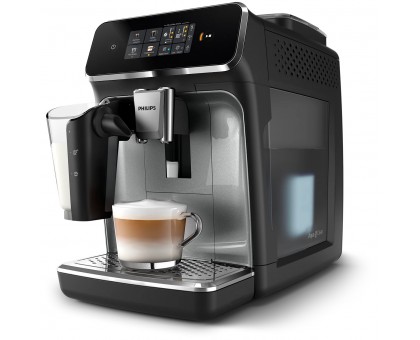 Кофемашина Philips Series 2300 LatteGo, 1.8л, зерно+мол., автомат.капуч, дисплей, авторецептов -4, черный